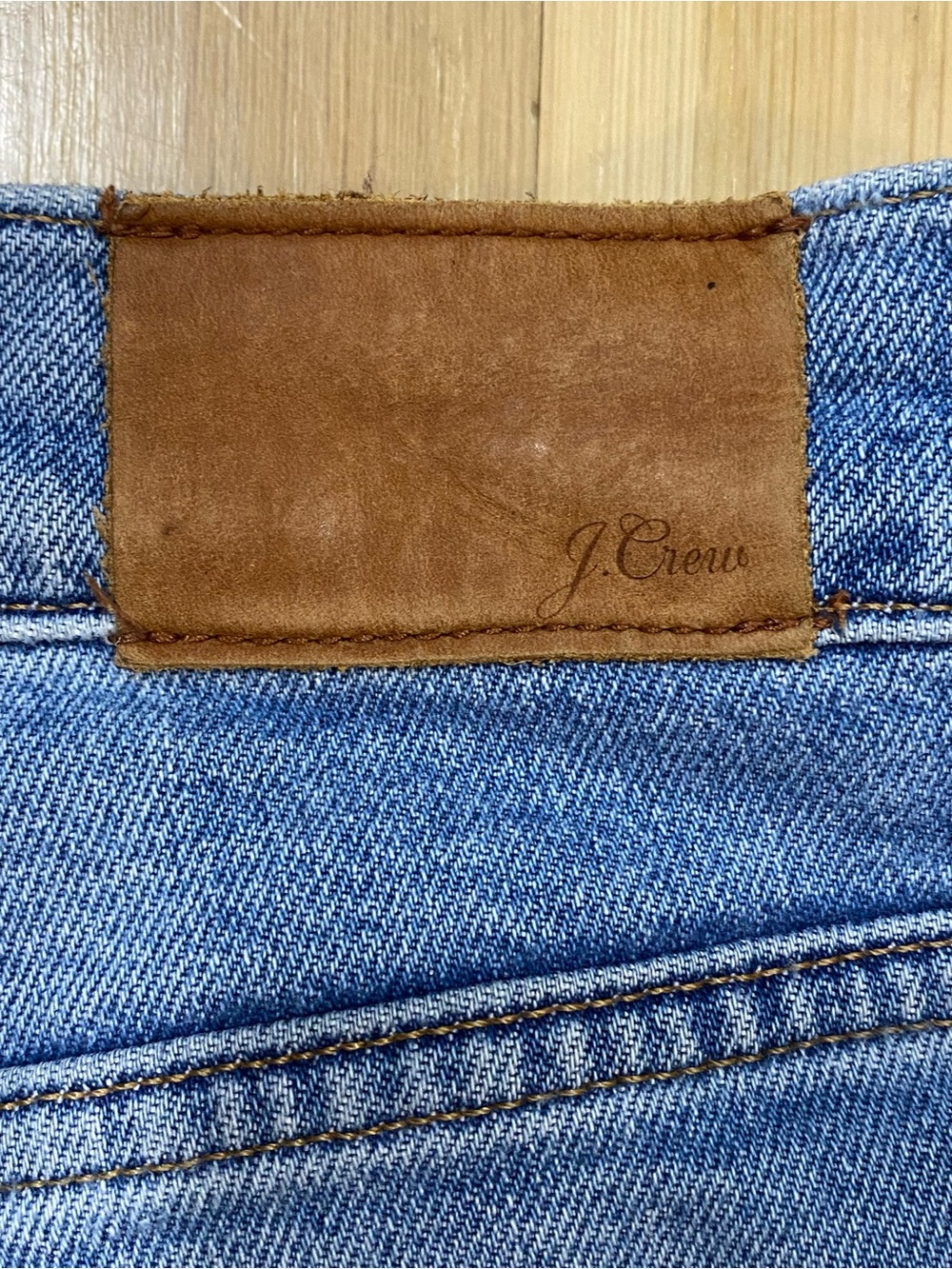 J. Crew High Rise Straight Leg Raw Hem Denim Blue Medium Wash Size 29 - Picture 3 of 12